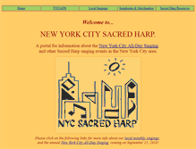 Tablet Screenshot of nycsacredharp.org